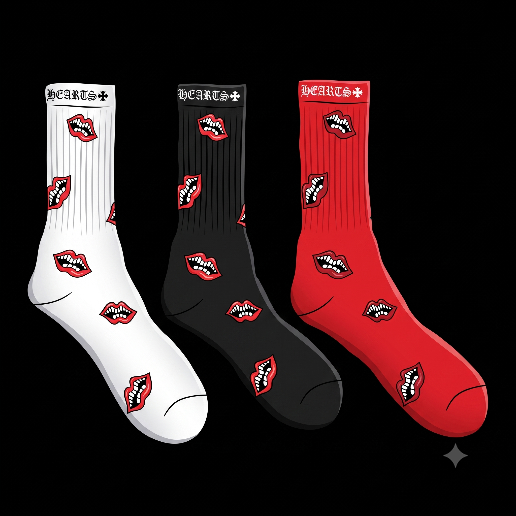 Phone Hearts Socks-Vendor
